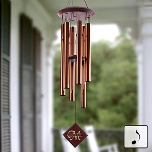 Personalized Wind Chimes   Monogram