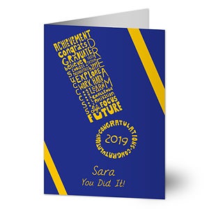 Happy Graduation Personalized Greeting Card