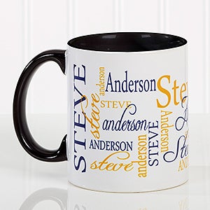 Signature Style Personalized Coffee Mug 11oz.- Black