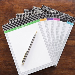 Personalized Notepads - Herringbone