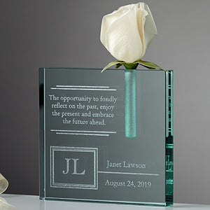 Personalized Retirement Bud Vase