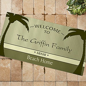 Personalized Oversized Doormat - We're Retired