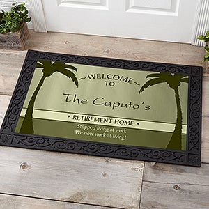 Personalized Doormat - 20x35 - We're Retired