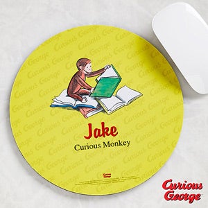 Personalized Curious George Mouse Pads