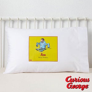 Curious George Personalized Pillowcase