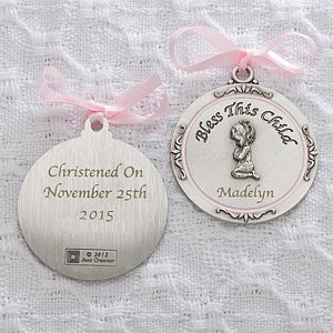 Personalized Crib Medallion   Bless This Girl