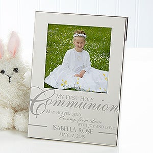 Engraved Silver Picture Frames   First Holy Communion