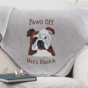 Personalized Sweatshirt Blankets   Dog Breeds