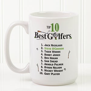 Large Golf Coffee Mugs - Top 10 Golfers