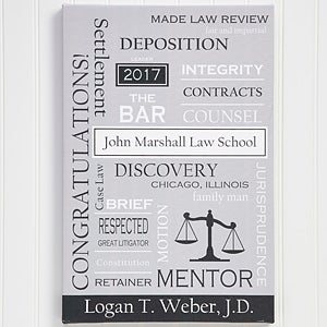 Legal Professions Personalized Canvas Print- 20 x 30