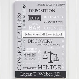 Personalized Lawyer Art 12x18 Custom Word Art