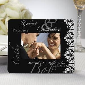 Wedding Couple Personalized Mini Favor Picture Frames  - Set of 12