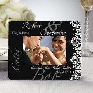 Personalized Wedding Favor Mini Picture Frames   Wedding Couple