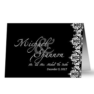 The Wedding Couple Personalized Greeting Card