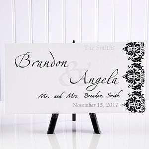 The Wedding Couple Personalized Canvas Print- 5½ x 11