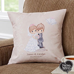 Precious Moments® Personalized Wedding 14 Throw Pillow