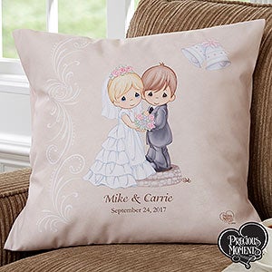 Precious Moments® Personalized Wedding 18 Throw Pillow