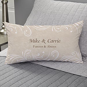 Precious Moments Wedding Personalized Lumbar Pillow