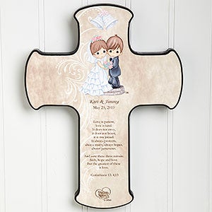 Personalized Precious Moments Wedding Wall Cross