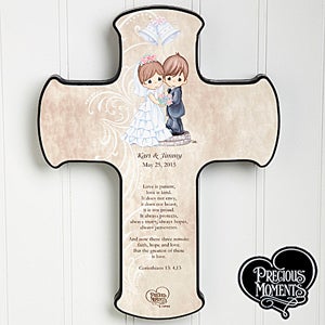 Personalized Precious Moments Wedding Wall Cross   11682