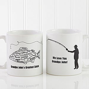 What A Catch! Personalized Coffee Mug 11oz.- White