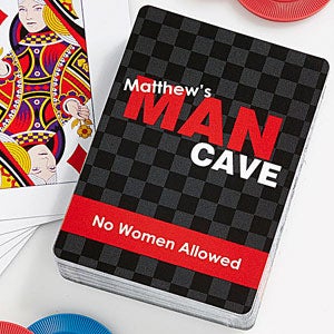 Personalized Playing Cards   Man Cave