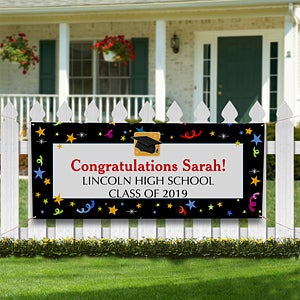 Personalized Graduation Party Banners - Let's Celebrate