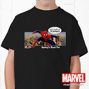 Kids Personalized Spiderman T Shirt