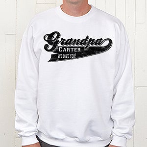 Personalized Grandfather Sweatshirt   Grandpa Since