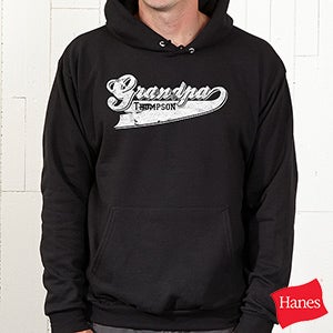 Personalized Grandfather Hooded Sweatshirt   Grandpa Since