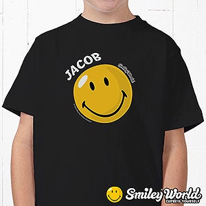 Personalized Smiley Face Kids T Shirt