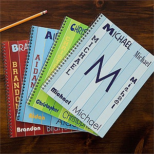 Personalized Notebooks for Boys - My Name