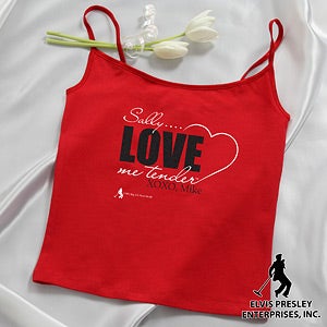 Personalized Love Me Tender Camisole   Elvis