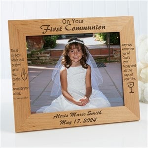 Personalized 8x10 First Communion Picture Frame - Remember This Day