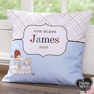 Precious Moments® Personalized 18 Christening Baby Throw Pillow