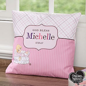 Precious Moments® Personalized 14 Christening Baby Throw Pillow