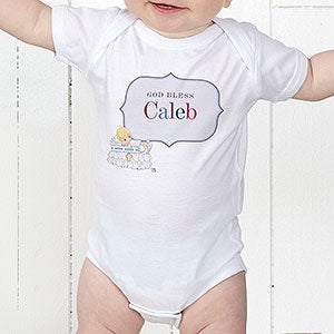 Personalized Baby Christening Bodysuit - Precious Moments - Infant 6 Months - White