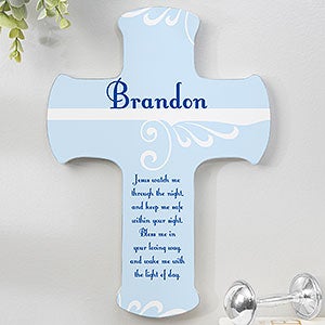 Keep Me Safe Personalized 9.5-inch Wall Cross