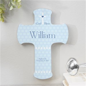 God Bless Baby Personalized 7-inch Wall Cross