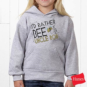 Personalized Hooded Sweatshirts for Kids   Id Rather Bee