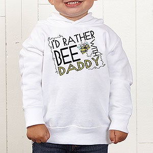 Personalized Toddler Hooded Sweatshirts   Id Rather Bee