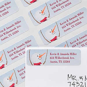 Snow Family Address Labels