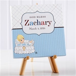 Personalized Baby Christening Canvas Print - Precious Moments