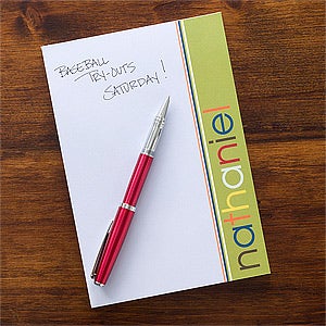 Personalized Kids Notepads for Boys