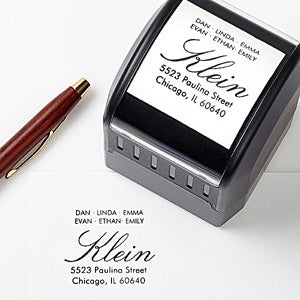 Personalized Self Inking Address Stamp - All About Family