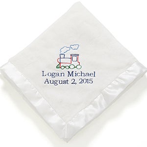 Personalized Boys Baby Blankets   Baby Love   Ivory