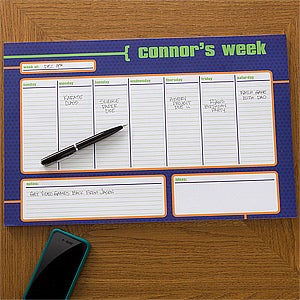 Personalized Desk Pad Calendars for Him - 11x17