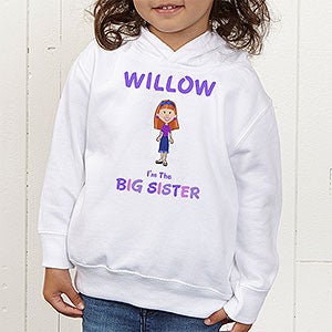 Sister Character© Colored Toddler Hooded Sweatshirt