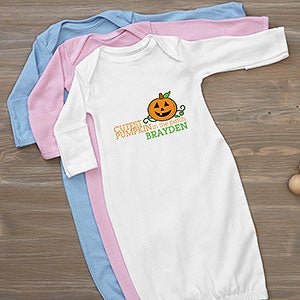 Cutest Pumpkin In The Patch Personalized Baby Gown