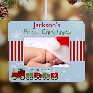 Personalized Christmas Ornaments - Baby's First Christmas Frame